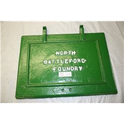 Cast Iron North Battleford Foundry Coal-door 21" by 15"