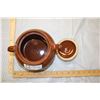 Image 2 : Medalta Bean Pot with Lid 4.5" H by 8" W