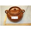 Image 1 : Medalta Bean Pot with Lid 6" H by 9.5" W
