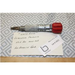 White Rose Petroleum Products Red Bakelite Knob