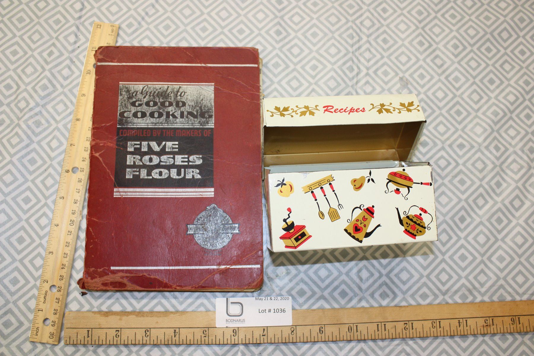 1938 Five Roses Flour Cookbook and Recipe Container