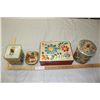 Image 1 : 4 Beautiful Vintage Decorative Tins