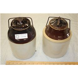 2 Medalta 1 Gal Pickling Jars