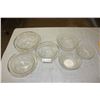 Image 1 : 2 Sets of 3 Clear Depression Glass Bowls