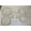 Image 2 : 2 Sets of 3 Clear Depression Glass Bowls