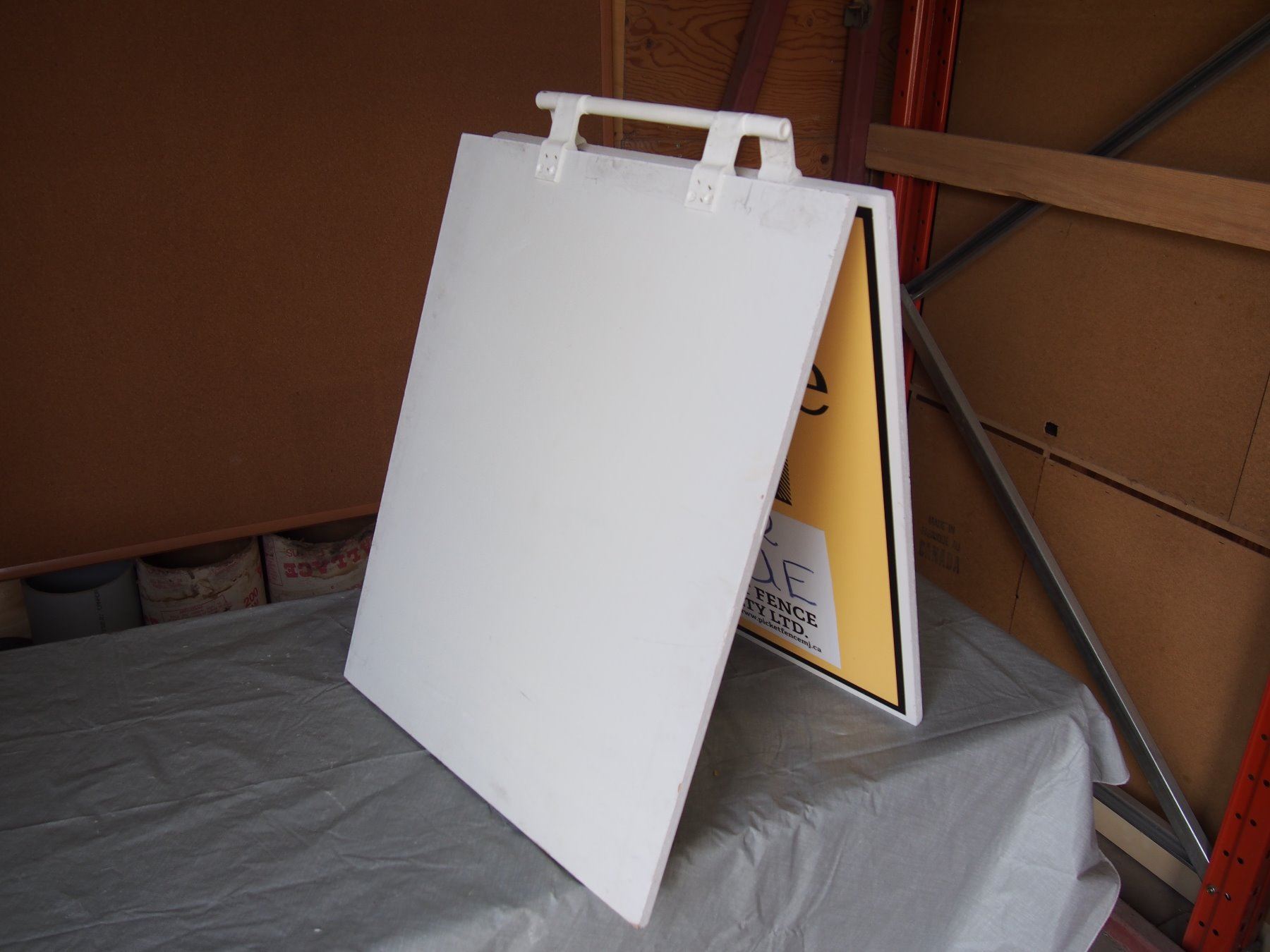 Homemade A Frame Sign Homemade Wooden A-Frame Sign - Bodnarus Auctioneering