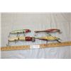 Image 2 : 4 TIMES THE MONEY Vintage Wooden Fishing Plugs