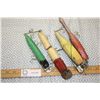 Image 3 : 4 TIMES THE MONEY Vintage Wooden Fishing Plugs