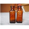 Image 1 : 2 TIMES THE MONEY-  2 Vintage Amber Poison Iodine Bottles