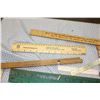 Image 3 : 20 Vintage Yard Sticks and 20 Vintage Rulers
