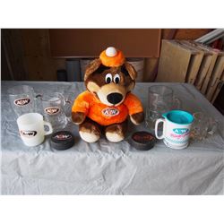 A& W Vintage Collection Bear, Mugs, Coffee Cup, Hockey Puck