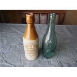 2 Old Bottles, Stanley, John Milne Ginger Beer