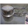 Image 2 : Lot of Clear Glass, Double Boiler, New Hand Mincer Grinder