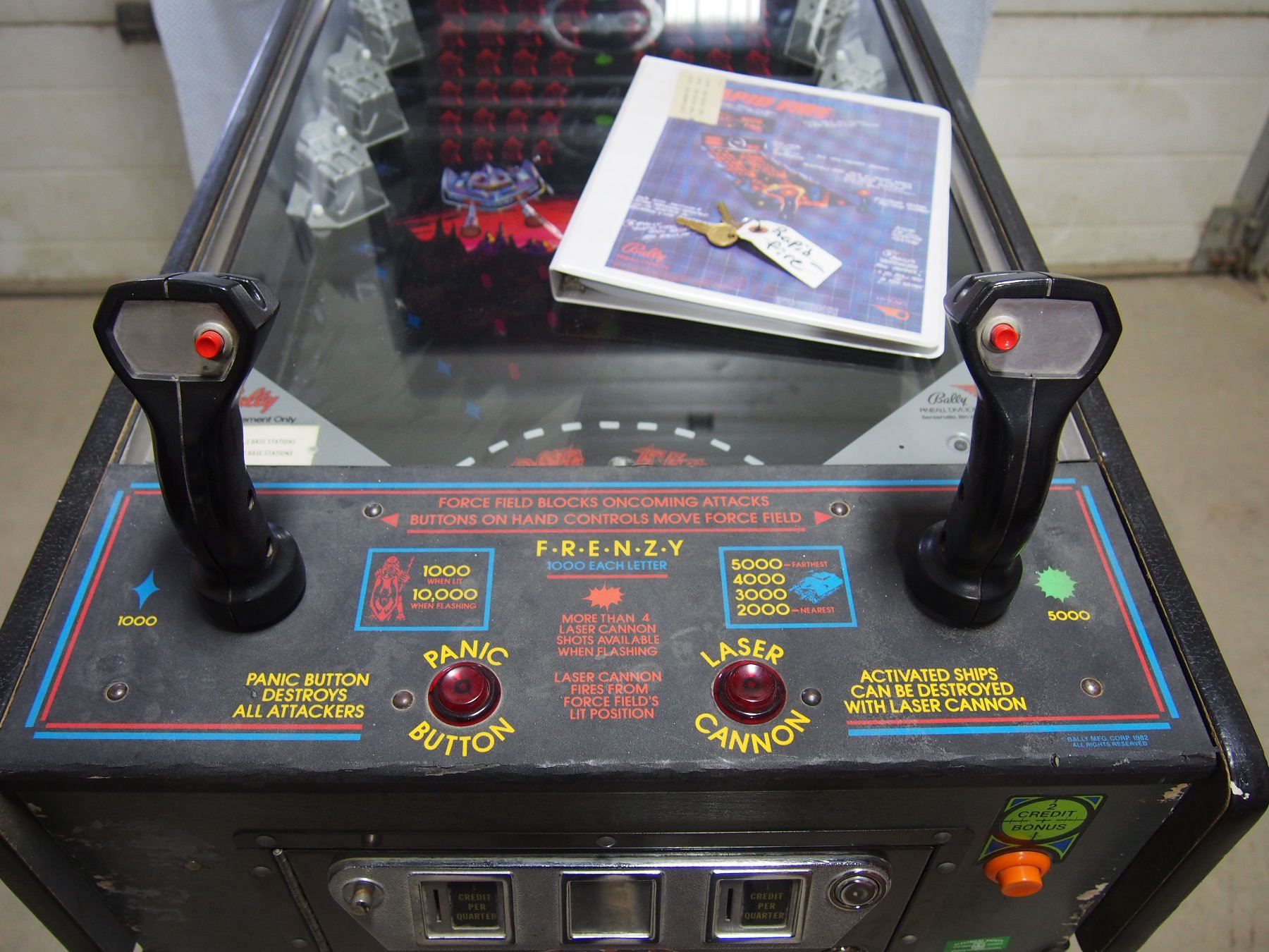 1982 Bally Rapid Fire Pinball Machine A True Piece of Arcade History