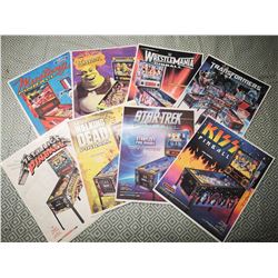 Assortment of Collectable Pinball Flyers