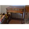 Image 1 : Wooden Locking Hallway Desk (Key Locked inside)