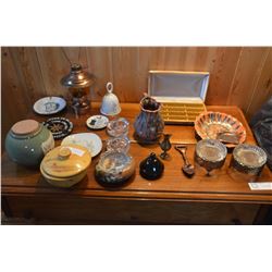 Misc. Decor- Silver and Glass Ash Trays