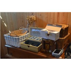 Baskets, Jewelry Box, Misc.