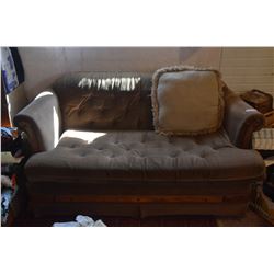 Brown 2 Seater Couch (63”Lxx 36”D)