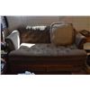 Image 1 : Brown 2 Seater Couch (63”Lxx 36”D)