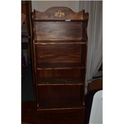 Wooden Book Shelf (28”W x 11”D x 60”H)
