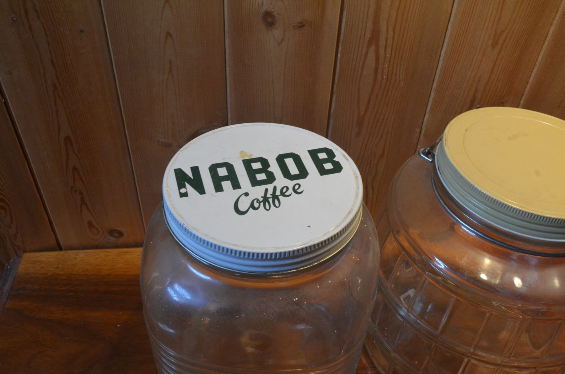 Kitchen Misc. Container, Nabob Coffee Jar and Vintage Peanut Butter