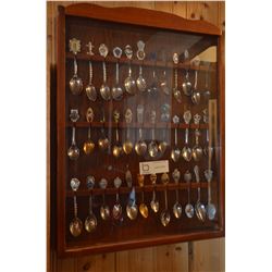 Lot of Collector Spoons (36) w/ Case