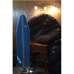 Ironing Board and Round Dog Bed