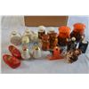 Image 1 : 9 Pairs of Salt and Pepper Shakers and Decorative Wooden Shoes