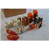 Image 3 : 9 Pairs of Salt and Pepper Shakers and Decorative Wooden Shoes
