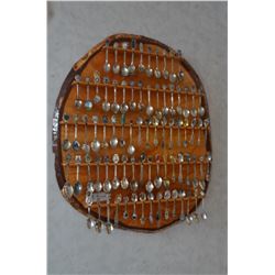 Spoon Rack with 78 Spoons