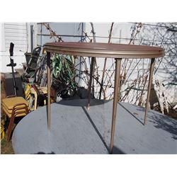 Metal Card Table with Folding Legs