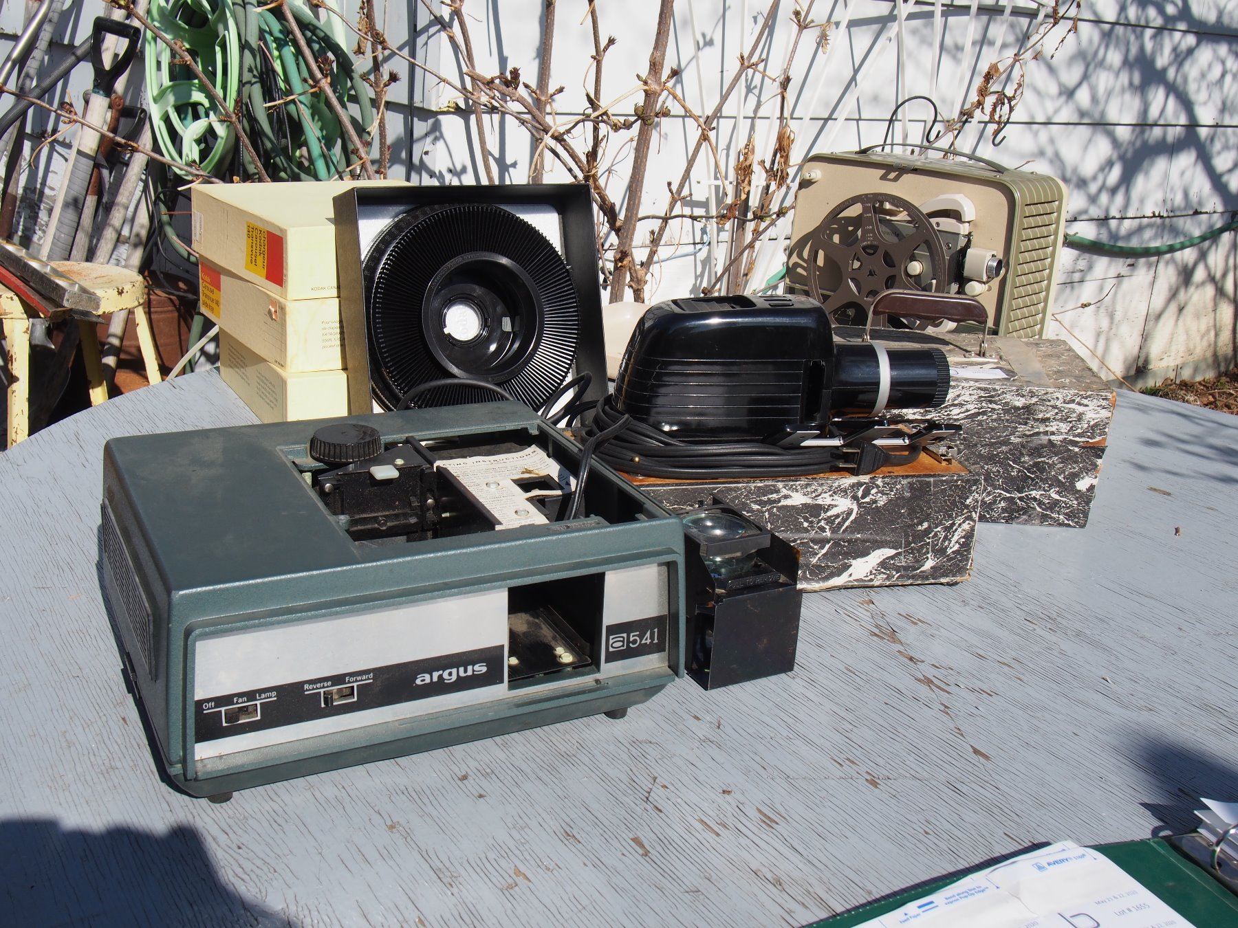 Kodak Projector, Argus Projector with Slides and Reels