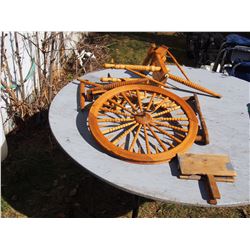 Antique Wooden Spinning Wheel- Needs Assembly