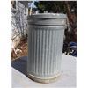 Image 1 : Metal Garbage Can with Lid