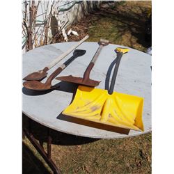 Plastic Snow Shovel, Metal Spade, Shovel, Metal Scrapper