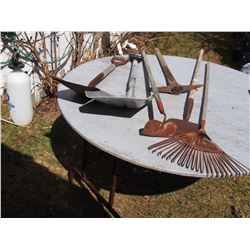 Aluminum Shovel, Pick, Hoe, Metal Shovel, Scrapper, Metal Rake