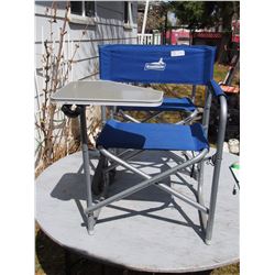 2 TIMES THE MONEY- BroadStone Folding Chairs with Table Rest- NEW