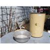 Image 1 : Metal Flour Bin and Metal Bowl