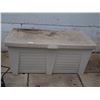 Image 1 : Gracious Living Plastic Storage Tub with attached Lid and Wheels