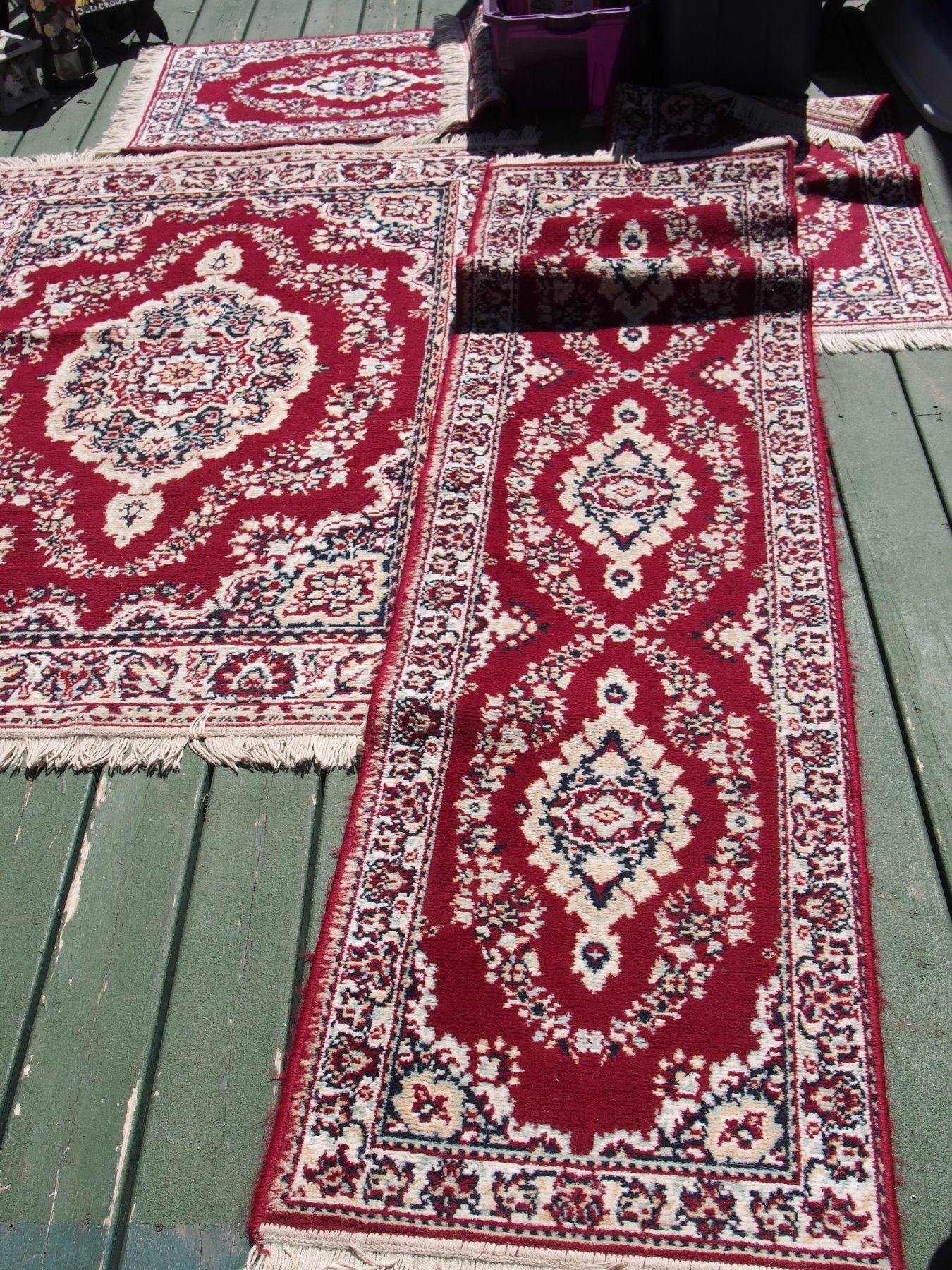4 Area Rugs Steam Cleaned Bodnarus Auctioneering