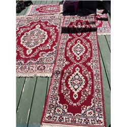 4 Area Rugs- Steam Cleaned