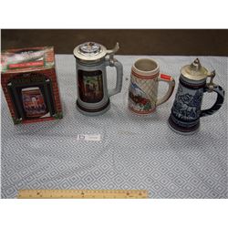 Collector Beer Steins (4)