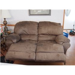 Reclining Love Seat- Steam Cleaned