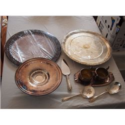 Vintage Copper, Silver Plated Items