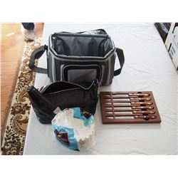 Stainless Steel Knives, New Coffee Filters, 2 Carrying Cases