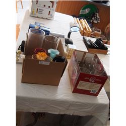 Glassware, Vases, Light, Blood Glucose Monitoring System, plus other misc