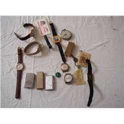 Lot of Vintage Watches and Lighters