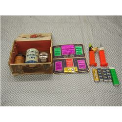 Pez Dispencer,Sewing Needles,Tins Etc
