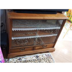 Wooden Cabinet with Glass Doors (Cabinet Only)
